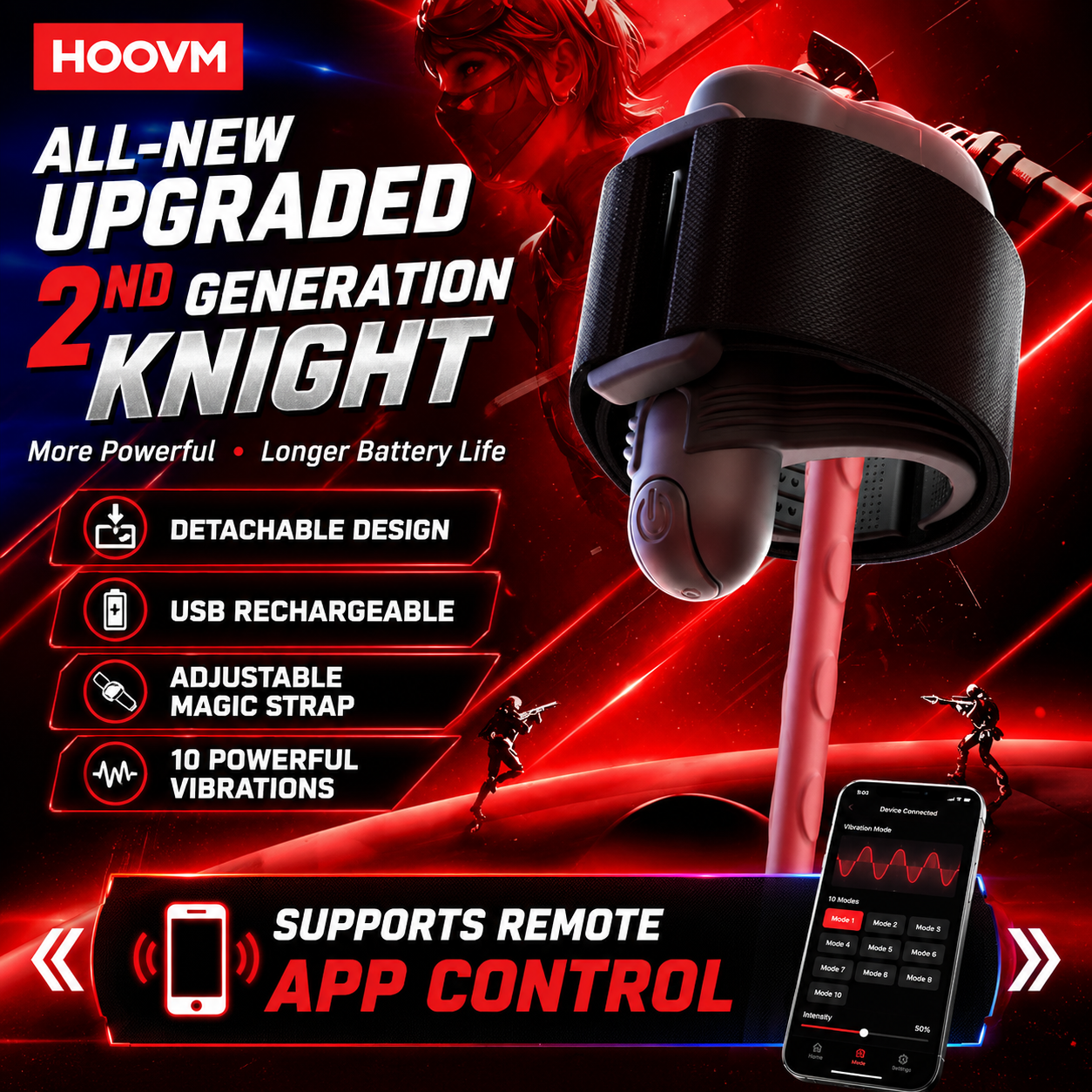 KI-gesteuerter Penis Vibrator Eicheltrainer Harnröhrenstimulator mit 10 Vibrationsmodi