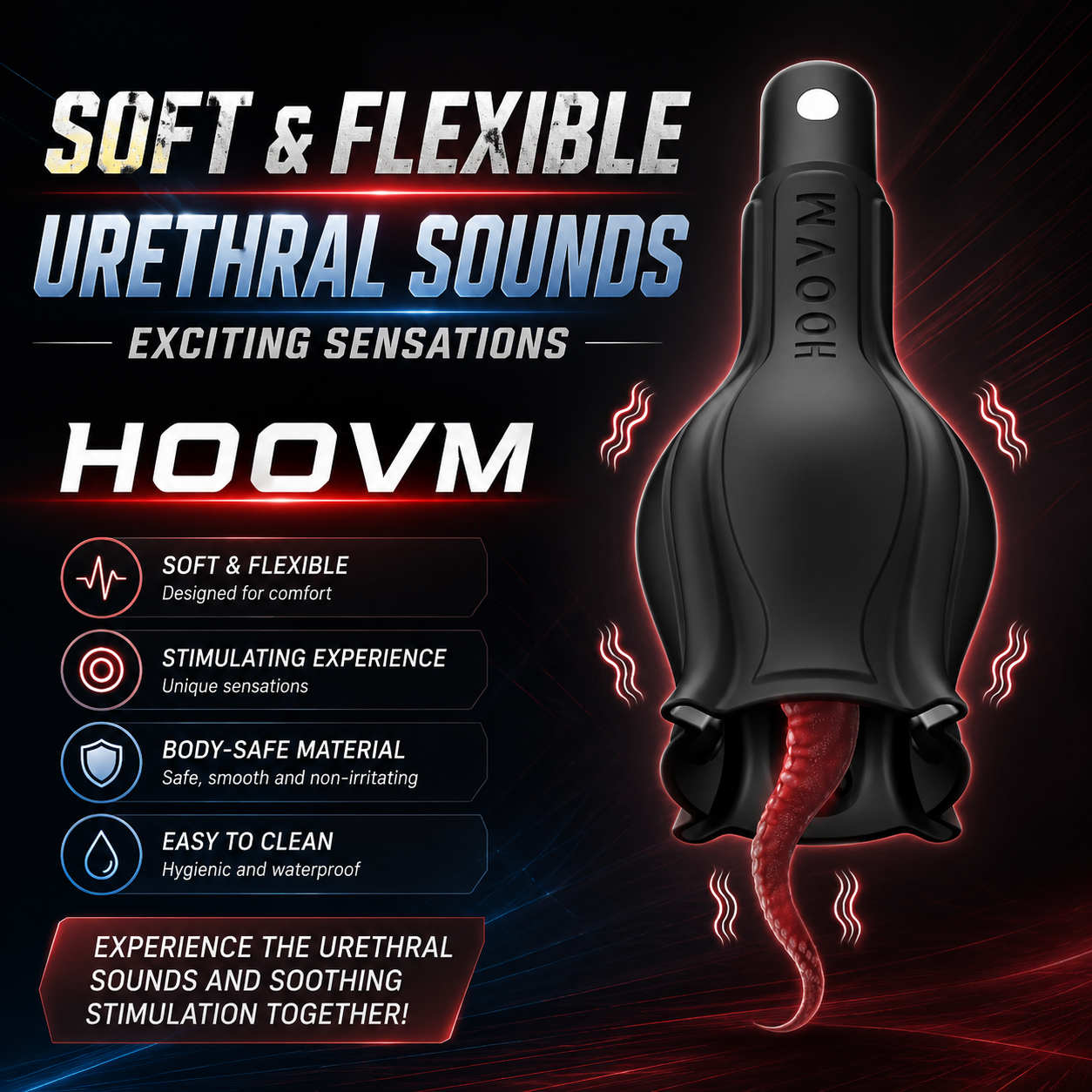 App-gesteuerter Penis Trainer Vibrator mit 10 Modi und Harnröhrenstimulation
