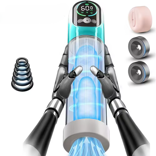 Elektrischer Vakuum Penispumpen Masturbator mit 6 Trainings und 5 Saugmodi