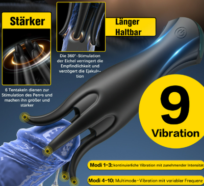 Octopus Tentacle Eichelvibrator Penistrainer Vibrator Masturbatoren mit 7 Vibrationen